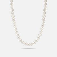Collier Intemporelle de perles femme monté à la main, vue de face – Soreli Paris