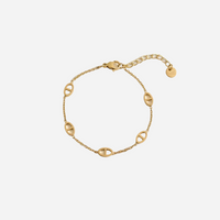 Bracelet Grâce doré pour femme avec maillons fins ovales – en acier inoxydable – bijou élégant Soreli Paris.