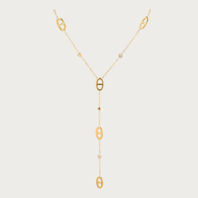 Collier Lumière doré en acier inoxydable – bijou femme Soreli