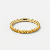 Bague Éternité Citrine Jaune - Soreli